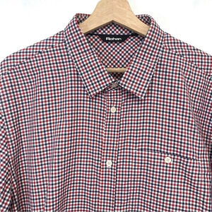 Rohan Newtown Shirt Men XL  UV  Protection Red White Blue Check  Hiking Travel